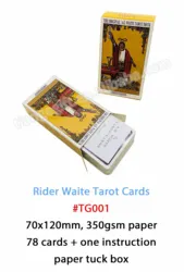 Оригинальные Карты Таро с направляющим руководством 7x12 см 78