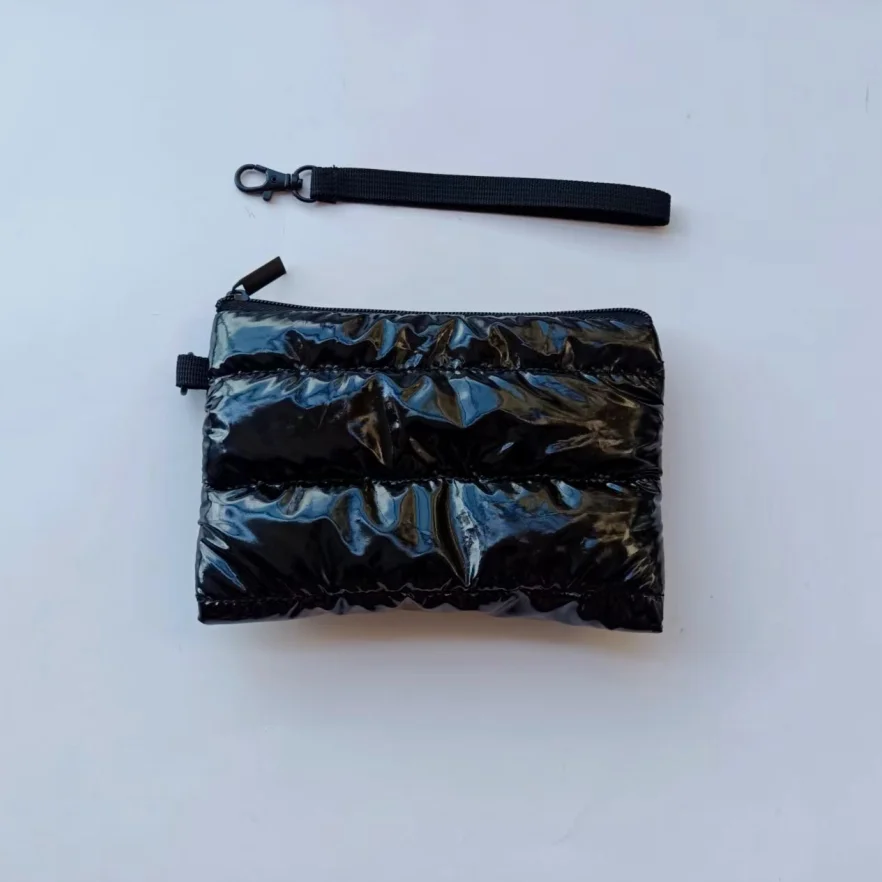 Fashion the puffer wallet mobile phone bags puffer tote bag accessories puffer wristlet bag