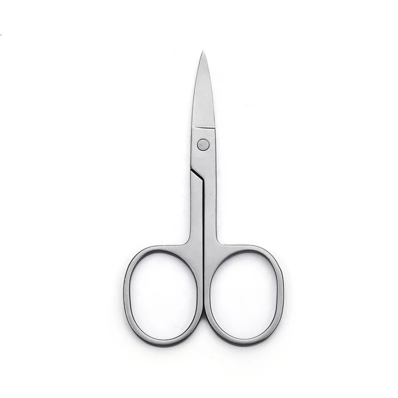 New arrival silver cosmetic tools stainless steel eyebrow scissors custom eyelash  scissors eyebrow trimmer with cheap price