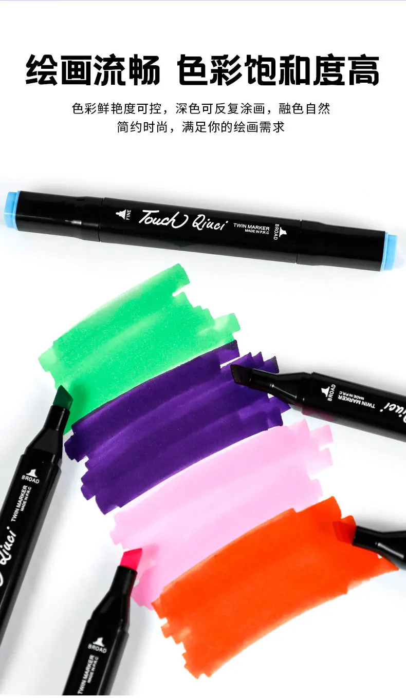 Giorgione Brush Tip Marker Waterproof Wholesale Alcohol Based 120 Colors Dual Tip Acrylic Markers Pen With Canvas Bag