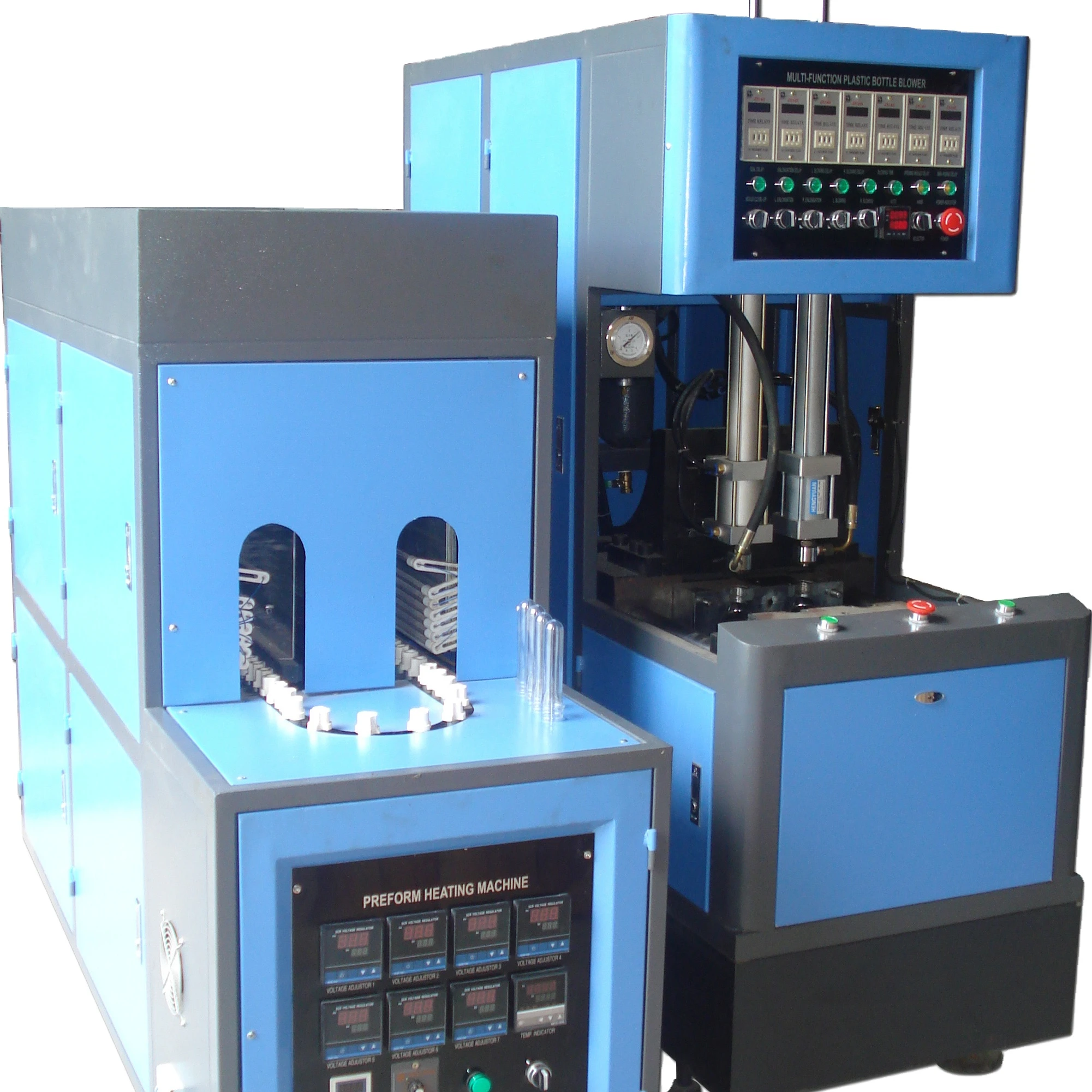 semi-automatic stretch blow moulding machine 5 gallon preform machine hot filling juice bottles blowing machine