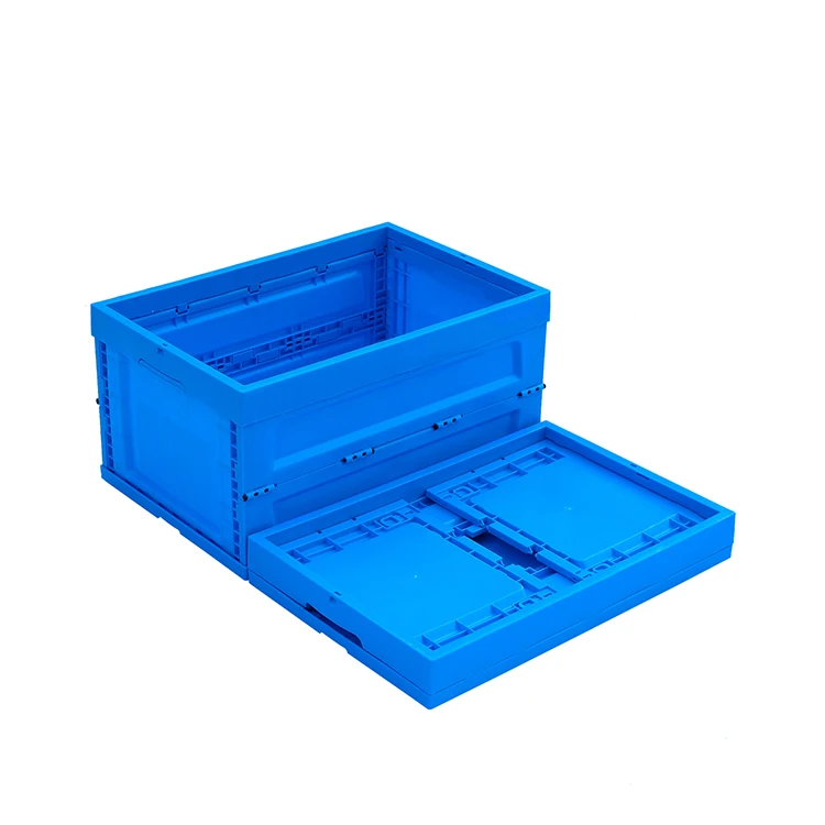 Factory Directly Sale 600x400x300mm Collapsible Plastic Crate Foldable Crate Collapsible Collapsible Plastic Storage Crate
