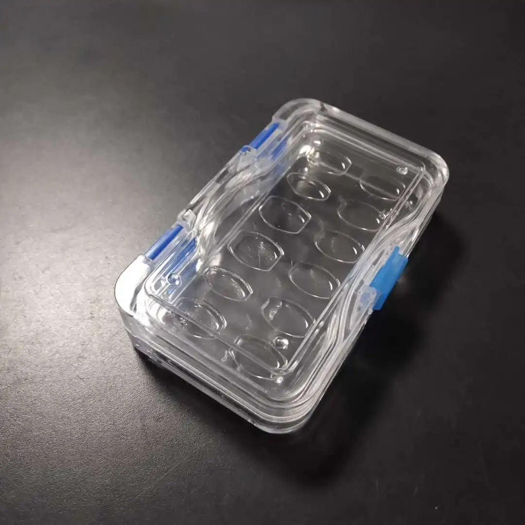 Big stocks Plastic Clear  Elastic Dental Veneer Membrane Box for 12pcs Veneer Packing