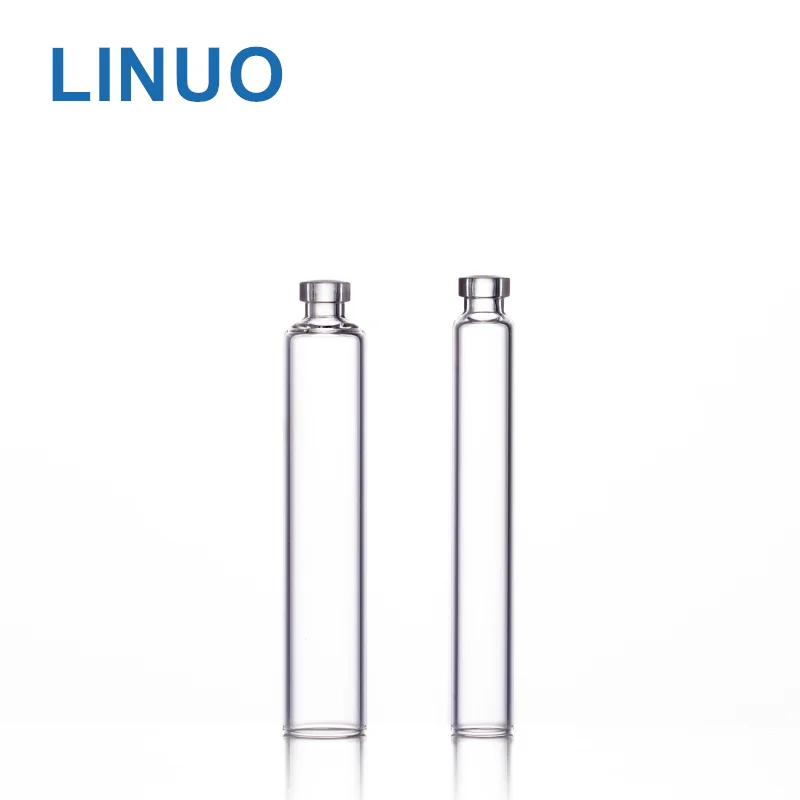 China Factory! LINUO amber type I II III molded glass vials glass bottles
