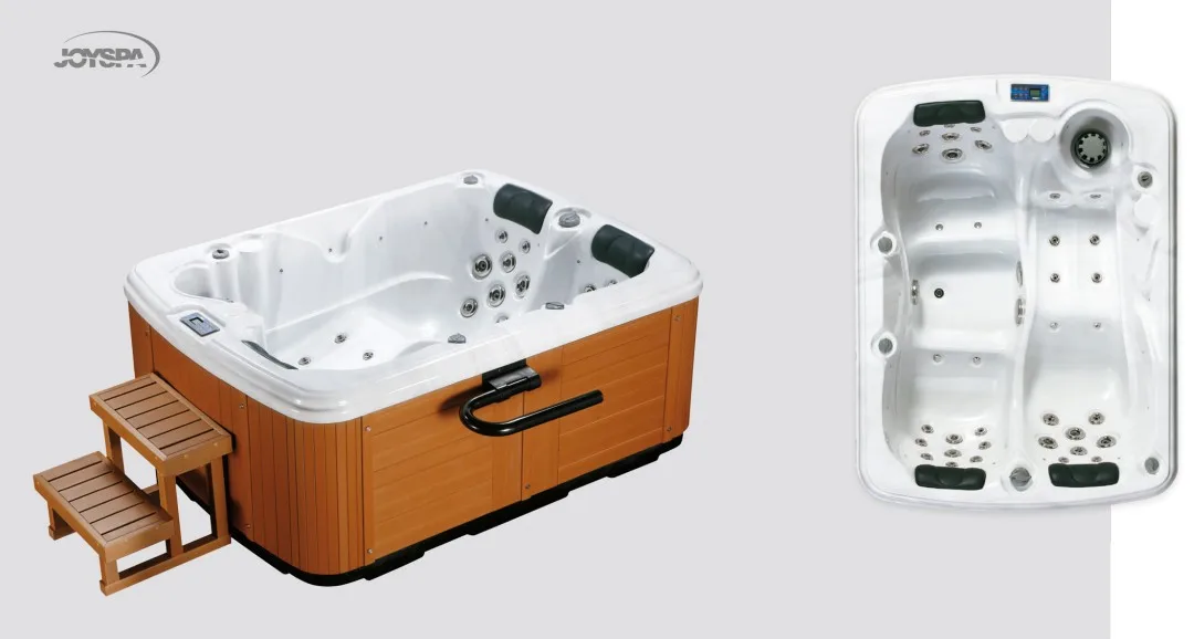 Deluxe Series Massage Spa Tub 3 Person Indoor Bathtub With Stair