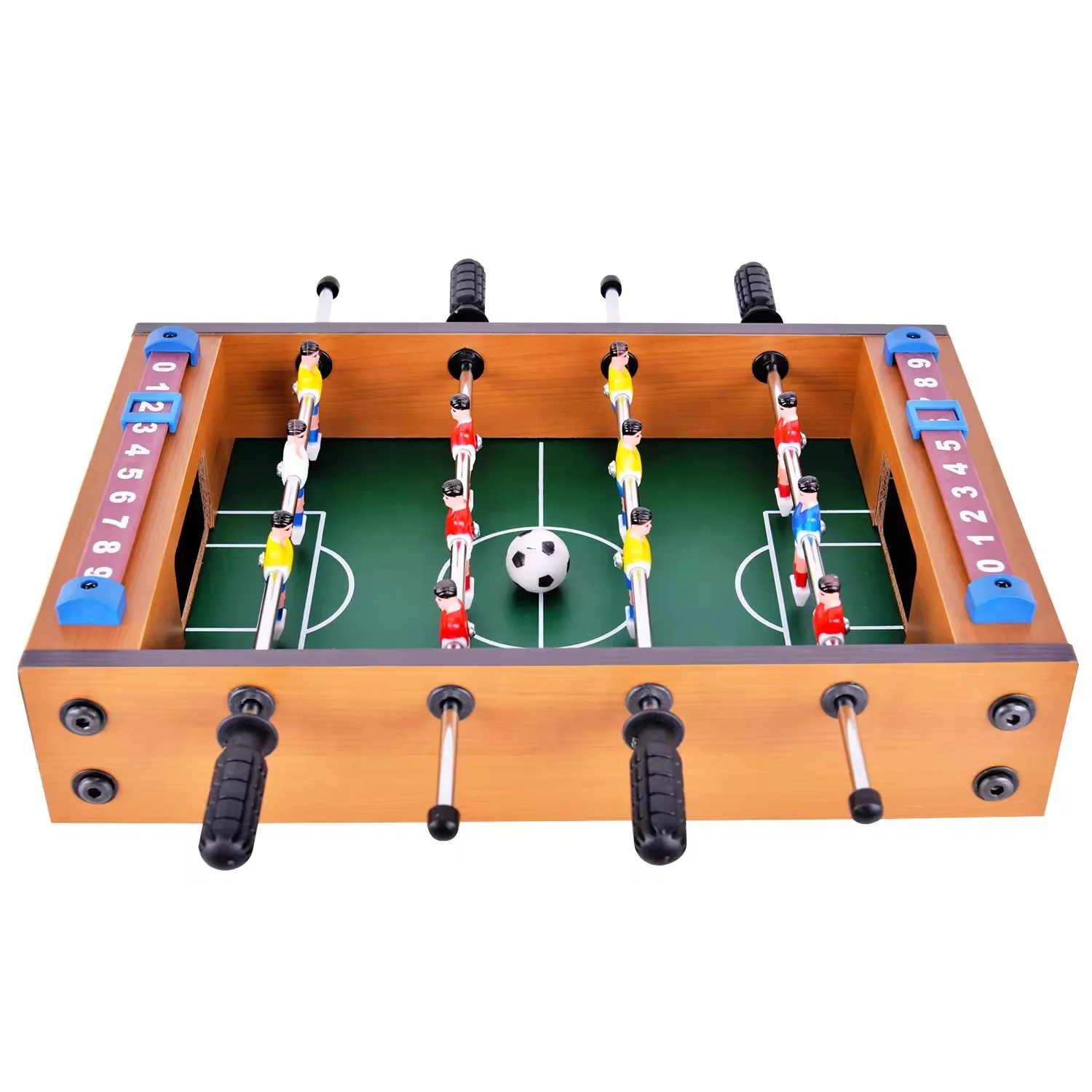 Portable Mini Table Football / Soccer Game Set with Two Balls and Score Keeper for Adults and Kids by Hey! Play!