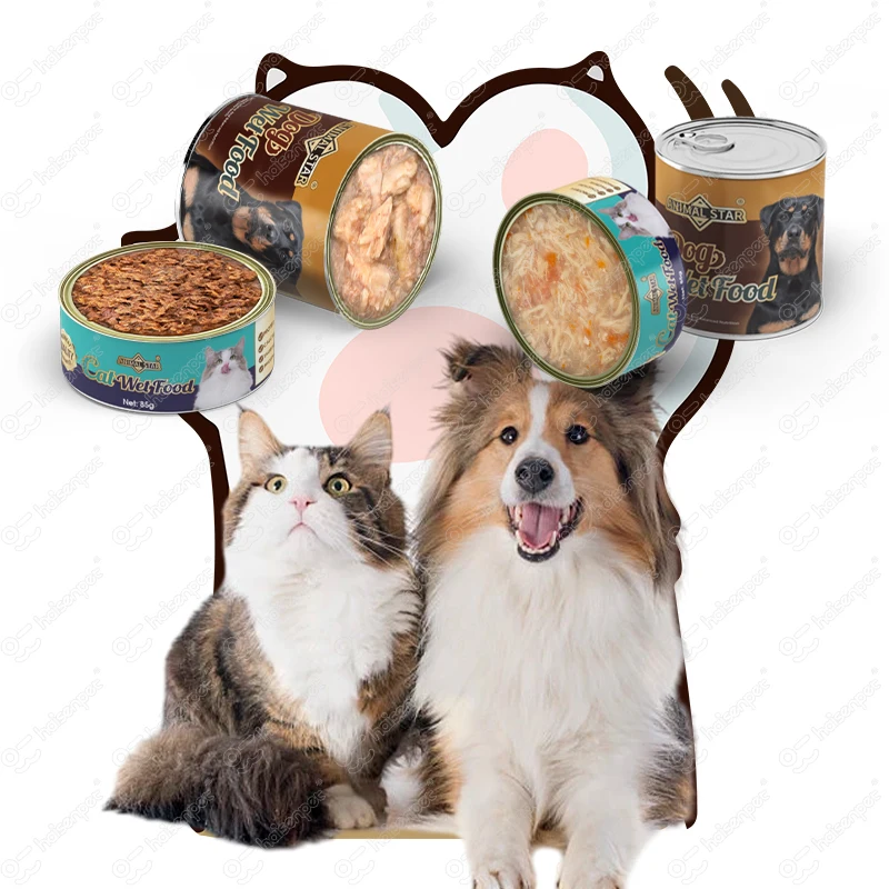 Fast Delivery 100% Natural Fresh Meat Formula Canned Wet Cat Dog Food