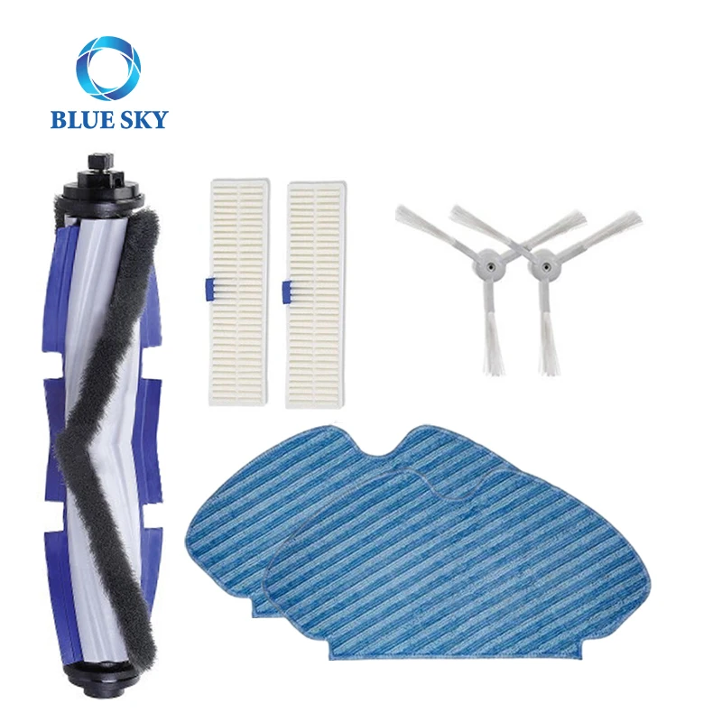 Roller Side Brush HEPA Filter Mop Cloth Part for Rowenta ZR740003 ZR740005 Tefal Explorer Series 60 Robot Vacuum Cleaner