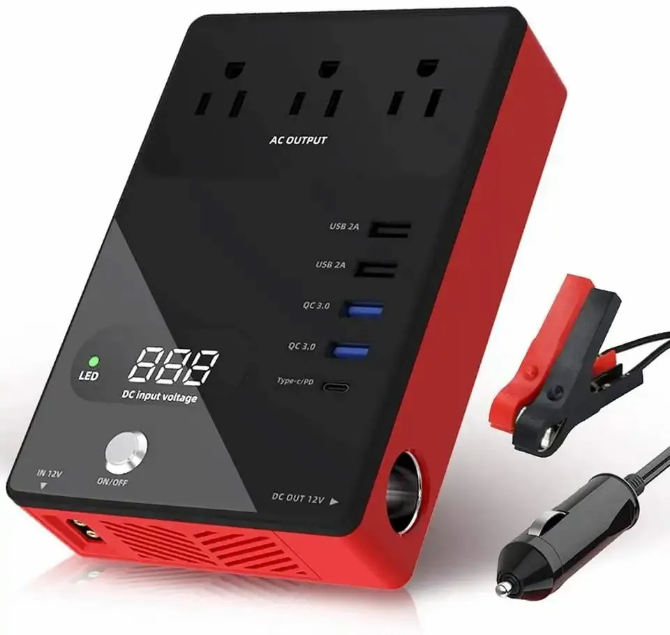 Wholesale Solar Car Inverter 200w Car Power Outlet Adapter Pure Sine Wave Inverters Grid-connected Inverter 200w Car