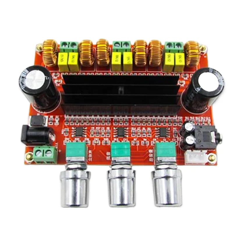 Taidacent TPA3116D2 2*50W+100W 2.1 Channel Digital Power Amplifier Board DC12V-24V TPA3116d2 Subwoofer Digital Power Amplifier
