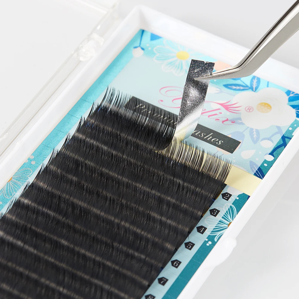 Yelix  Individual Classic Lashes Premium Pbt B C Cc D Dd Curl Single Mink Individual False Eyelash Extensions