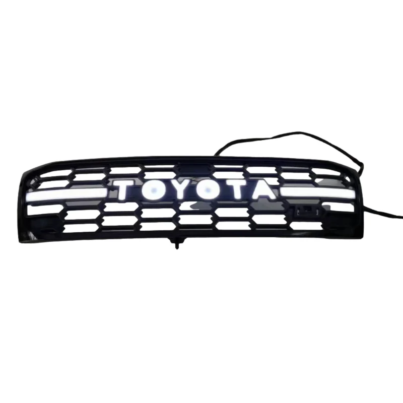 GR Стильная черная решетка радиатора с указателем поворота для Toyota land cruiser landcruiser LC100 LC 100 FJ100 1998-2007, Решетка переднего бампера