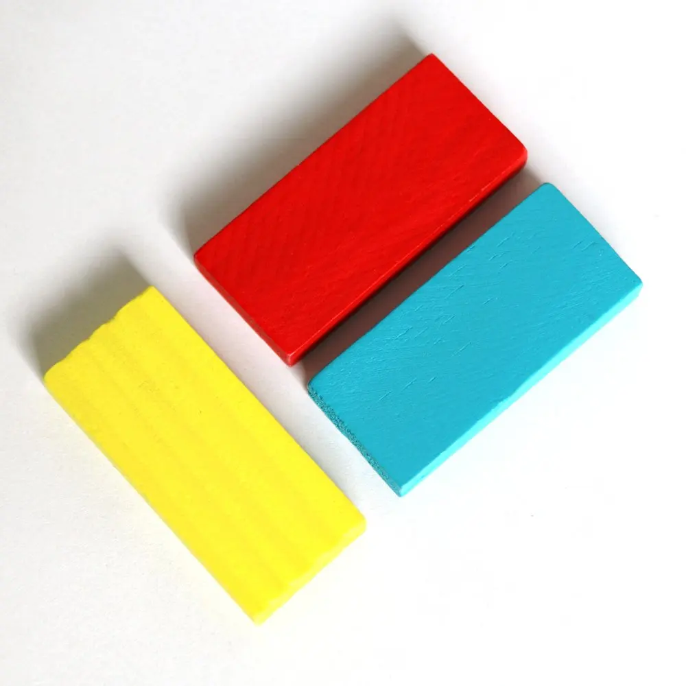 Customized  1000pcs wooden play 9 12 dominoes festool blocks games set in wooden box