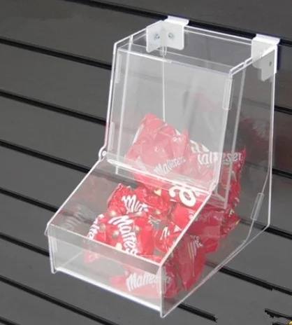 Wall mounted clear acrylic display box with lid, clear acrylic book display case
