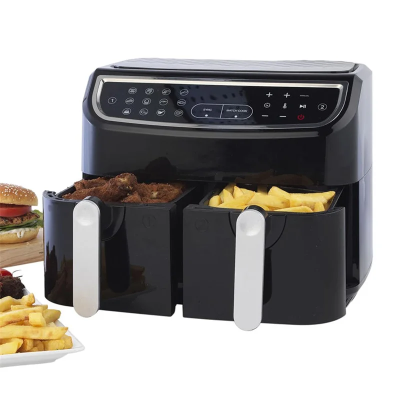 Multifunctional Touch Screen Hot Air Electric Fryer Healthy Oven for Kitchen 10L Air Fryer