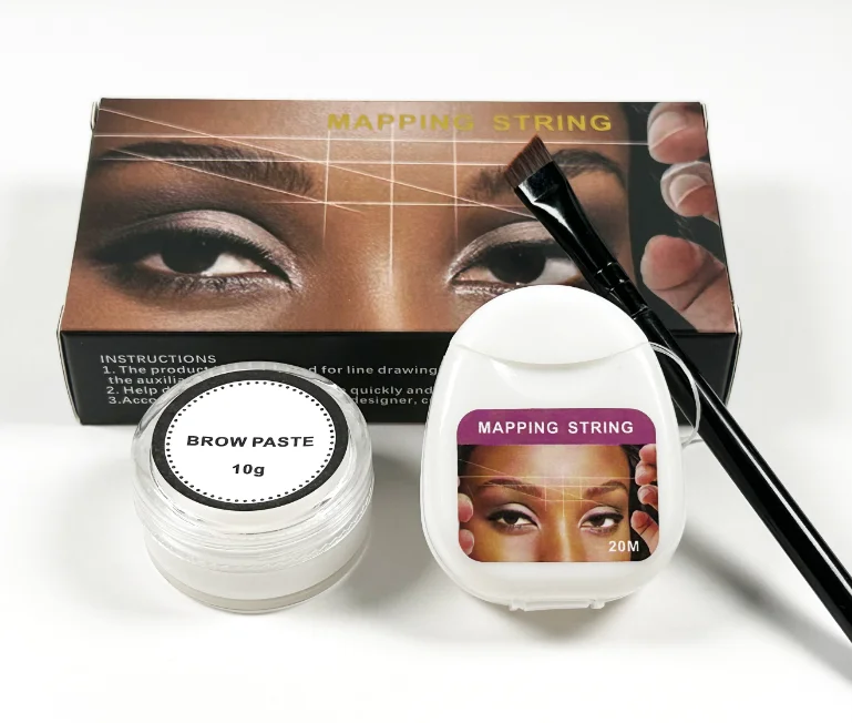 OEM Private label microblading supplies pmu lip white eyebrow brow shaping mapping paste kit tools with mapping string