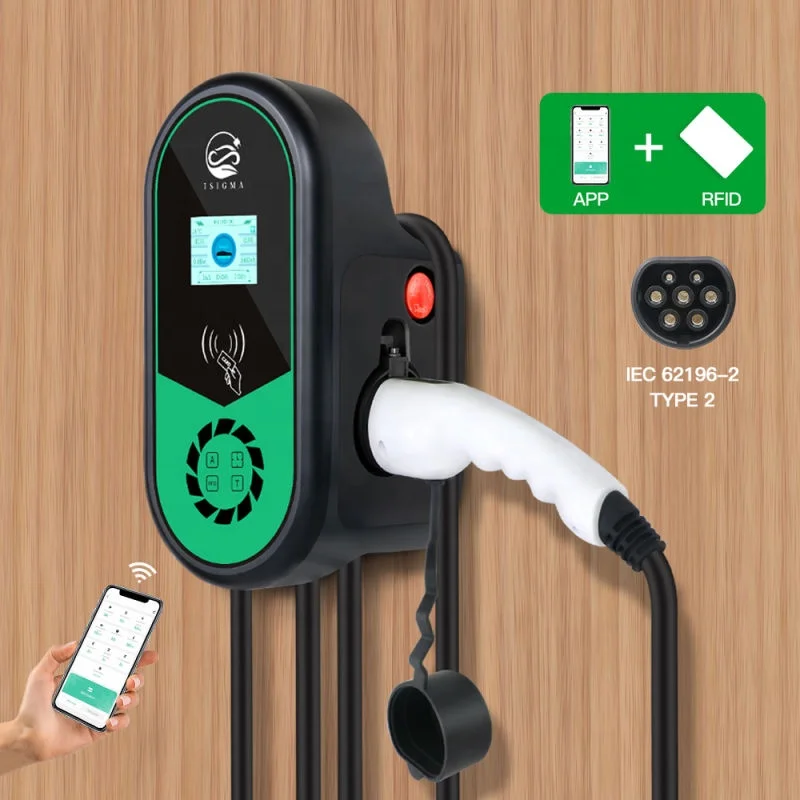 3Phase 32Amp Wall Charging Station 22 KW Electric Car Charging Stations EV Public Fast Charger