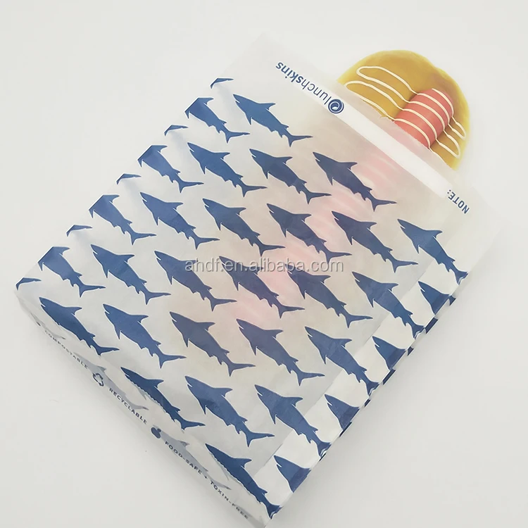 
customized printed sandwich glassine paper coated packaging bag 