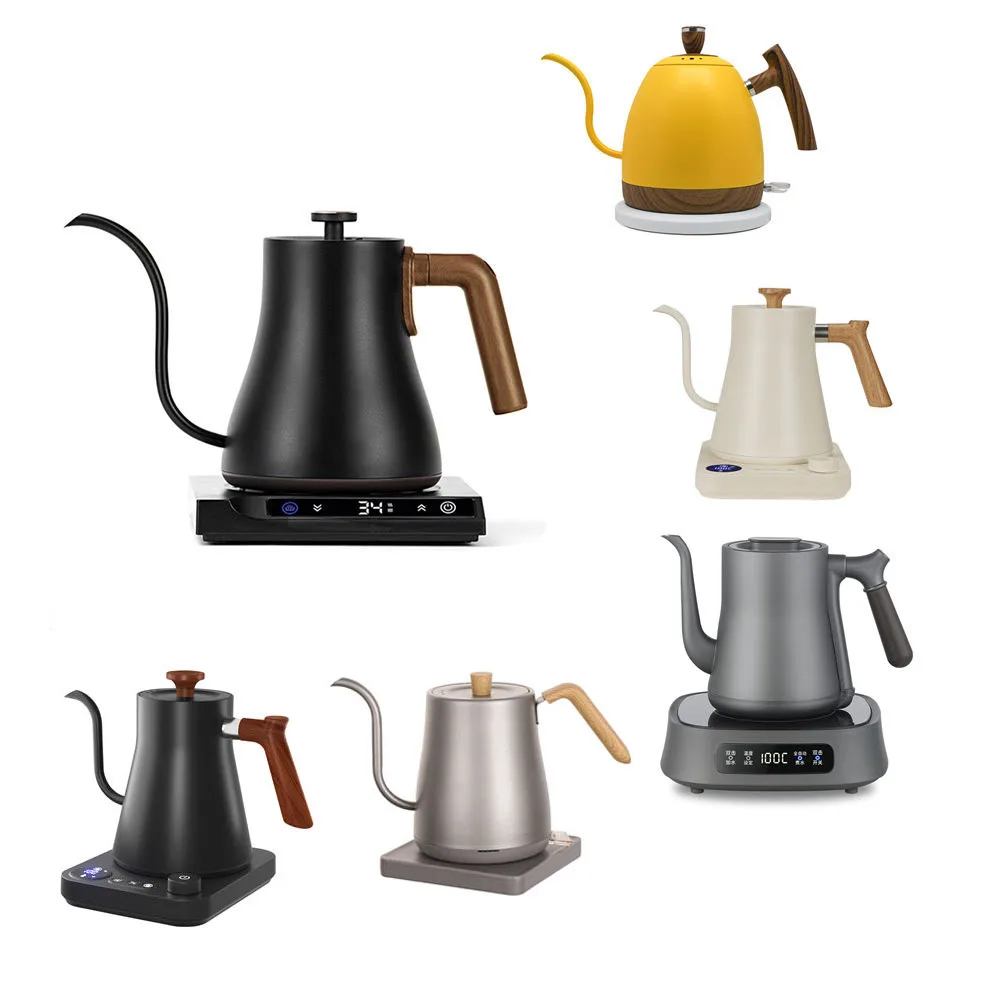 Stainless steel electric kettle Hand washed kettle electric intelligent thermostatic coffee Gooseneck electric water kettle