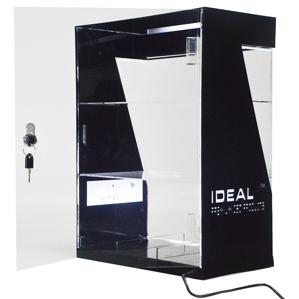 Custom Acrylic Cigarette Case Essential Oil Stand Smoke Holder Tobacco Store Display Cabinet