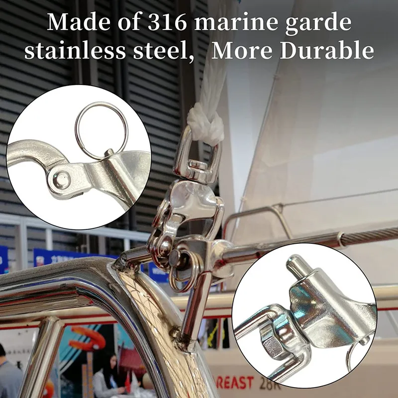 Ss316 25*76 Swivel Type Bag Strap Camera Strap Snap Shackle For Bracelet adjustable