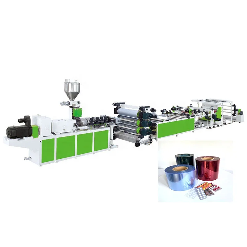 Pharmacy Grade PVC жесткая тонкая листовая пленка Экструзионная производственная линия производитель машин