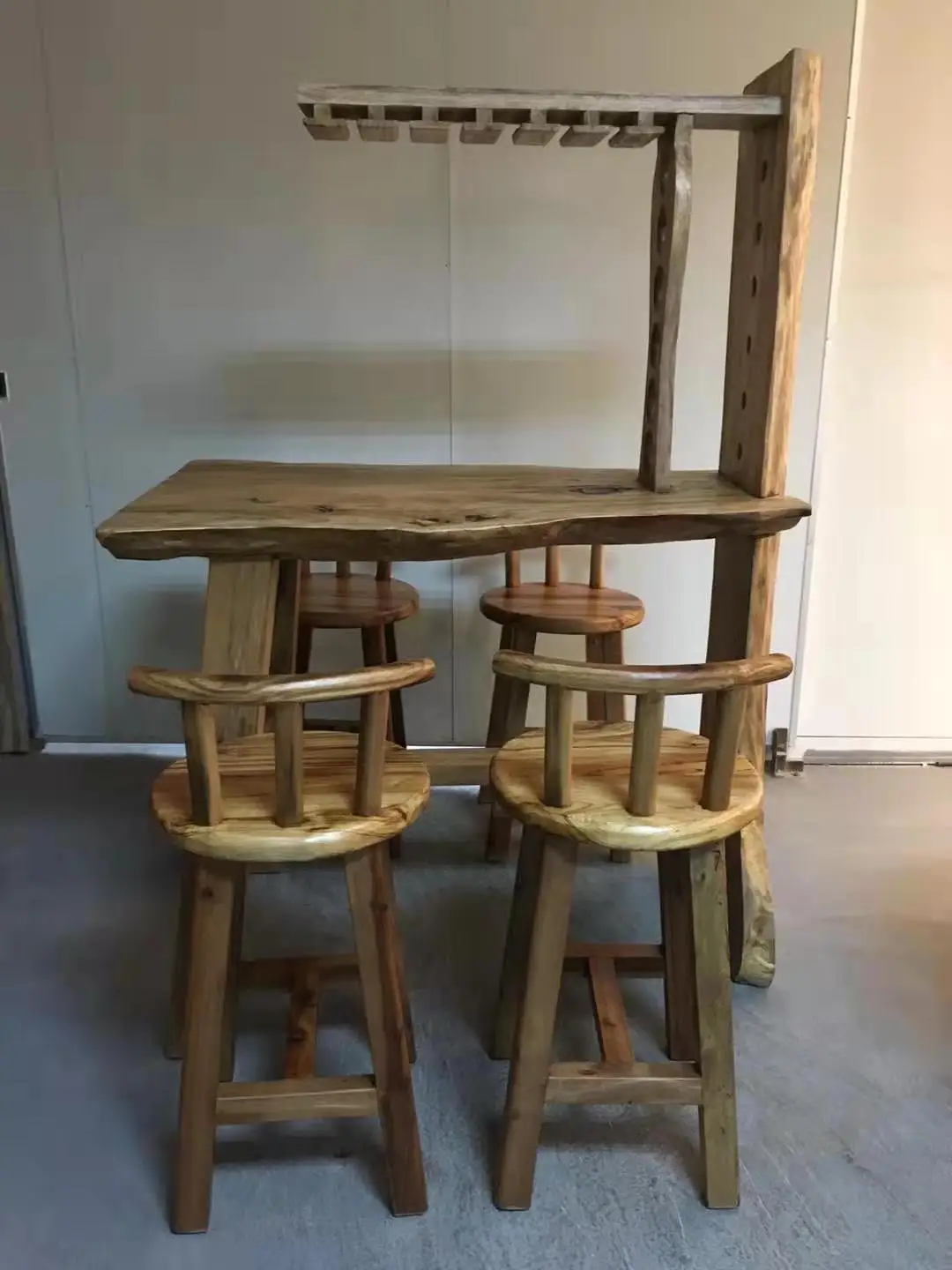 Best Price Superior Quality Restaurant Wood Slab Desk Table Bar Counter Bar Counter solid wood