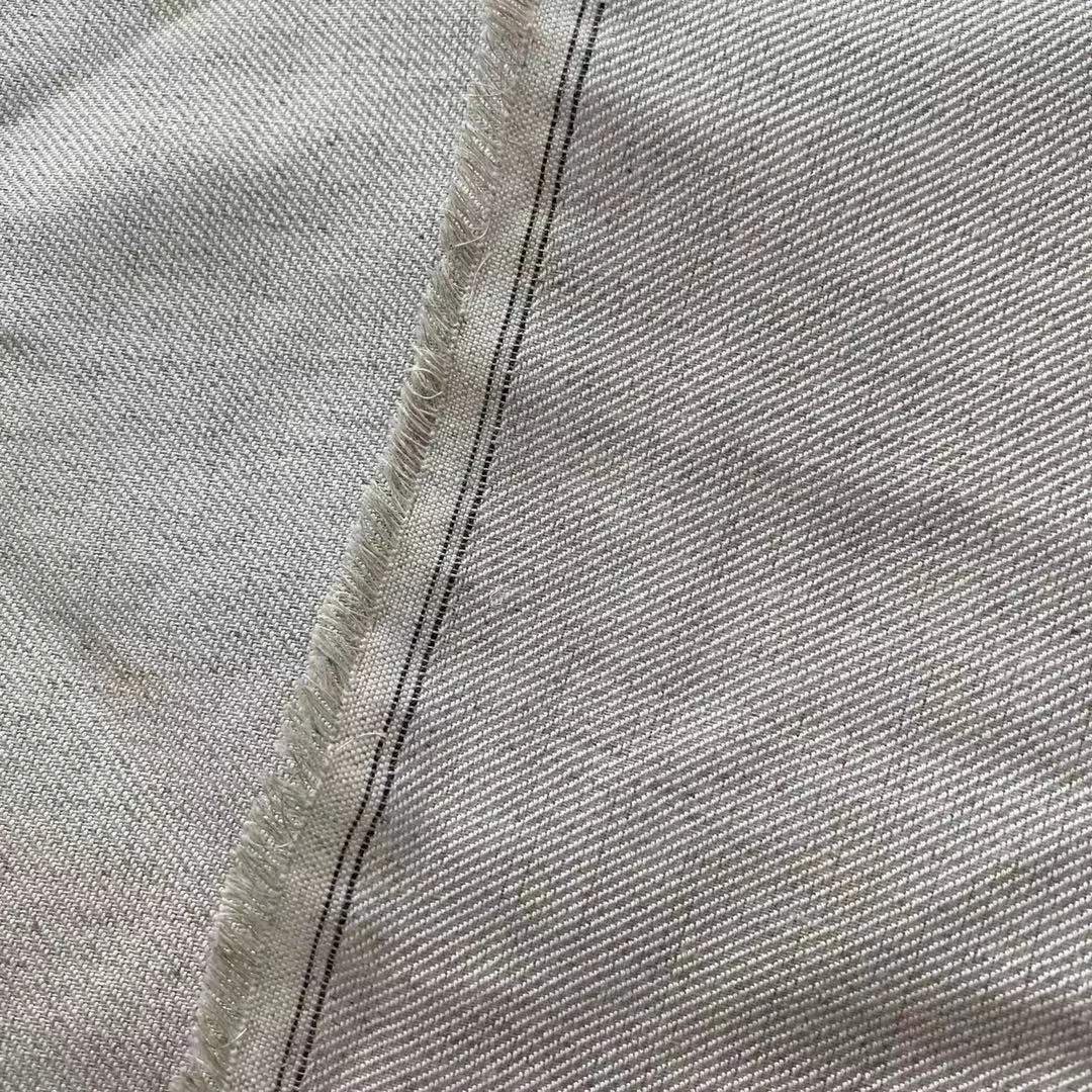 
Wholesale Viscose/Linen Fabric, R30/2 X L14 Dew retting linen fabric 