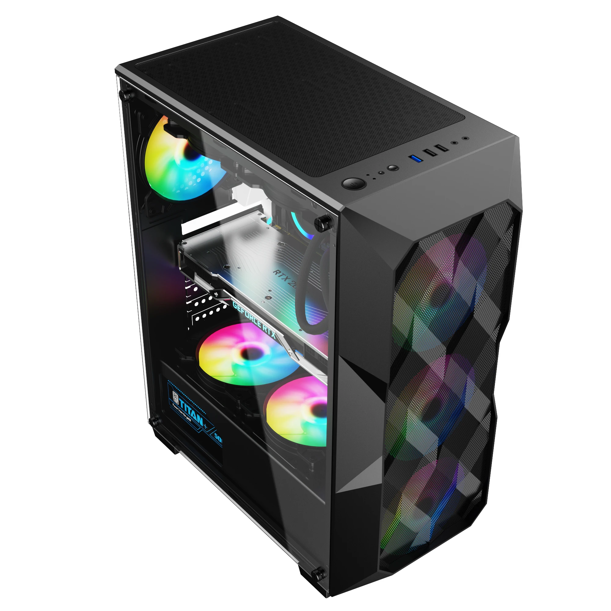 Игровые чехлы с полным корпусом процессор ATX корпус для ПК игровой