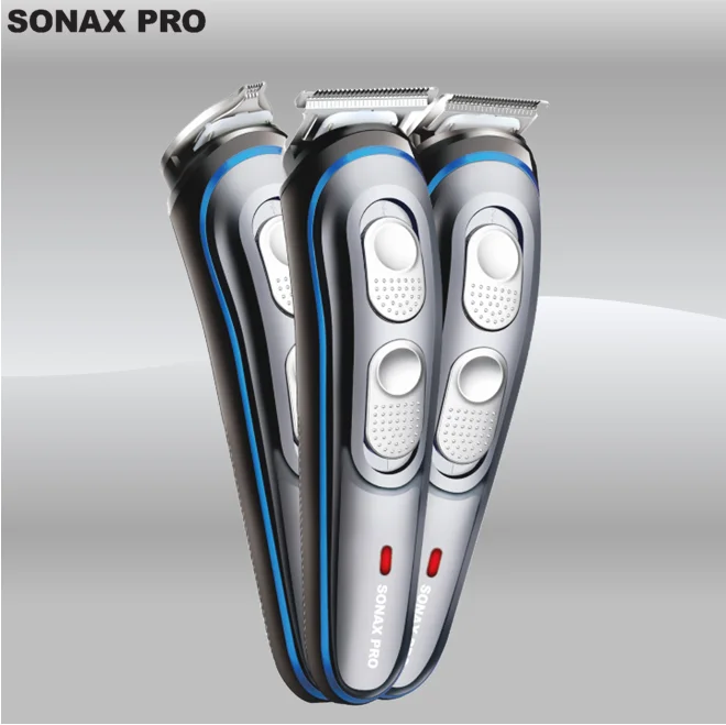 
Hot Selling Sonax pro Multi-functional 3-in-1 Rechargeable Electric Cordless Use Hair Clipper 