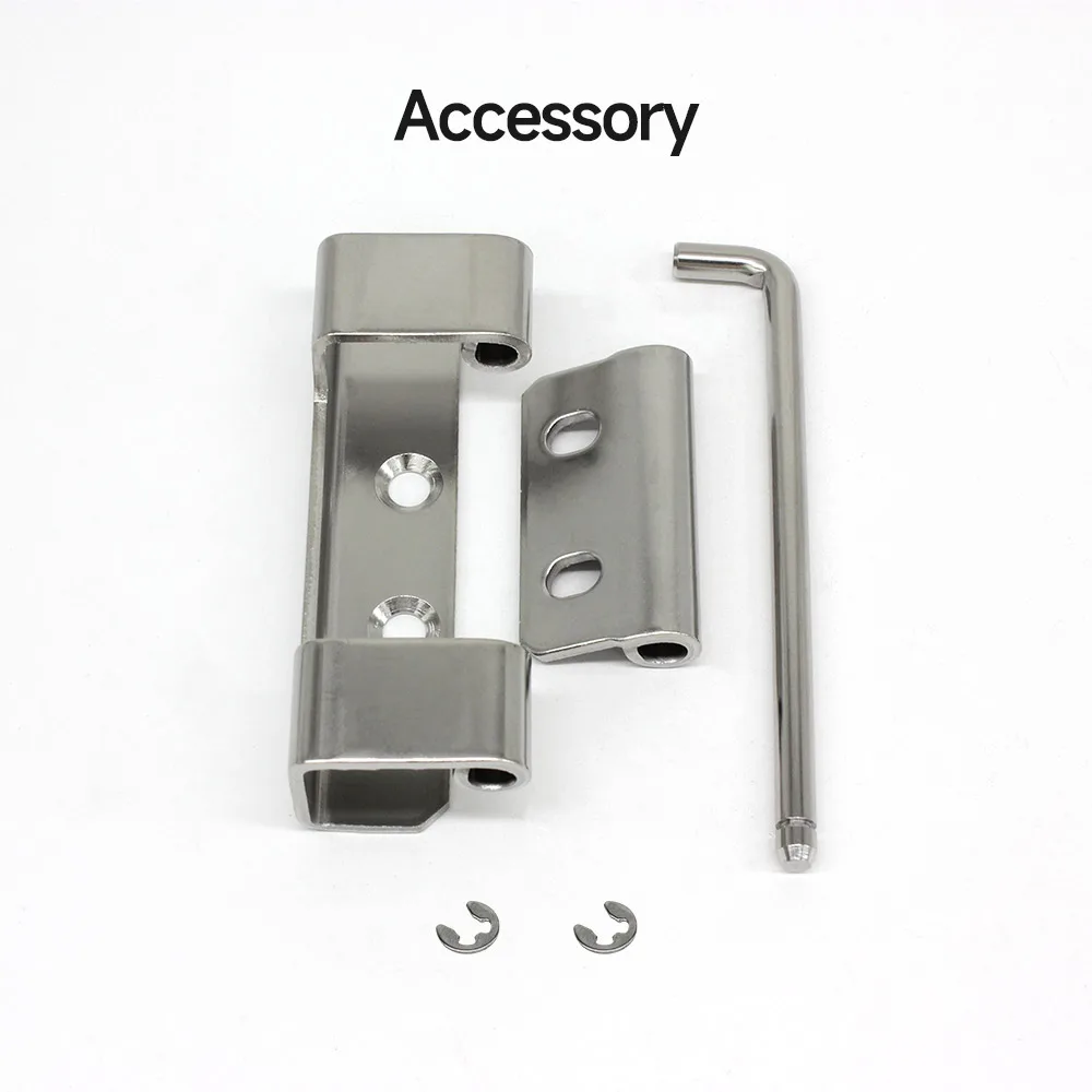 Thcoo Stainless Steel 304 Industrial Electronic Hinge Concealed Removeable Pin hinge For Welding
