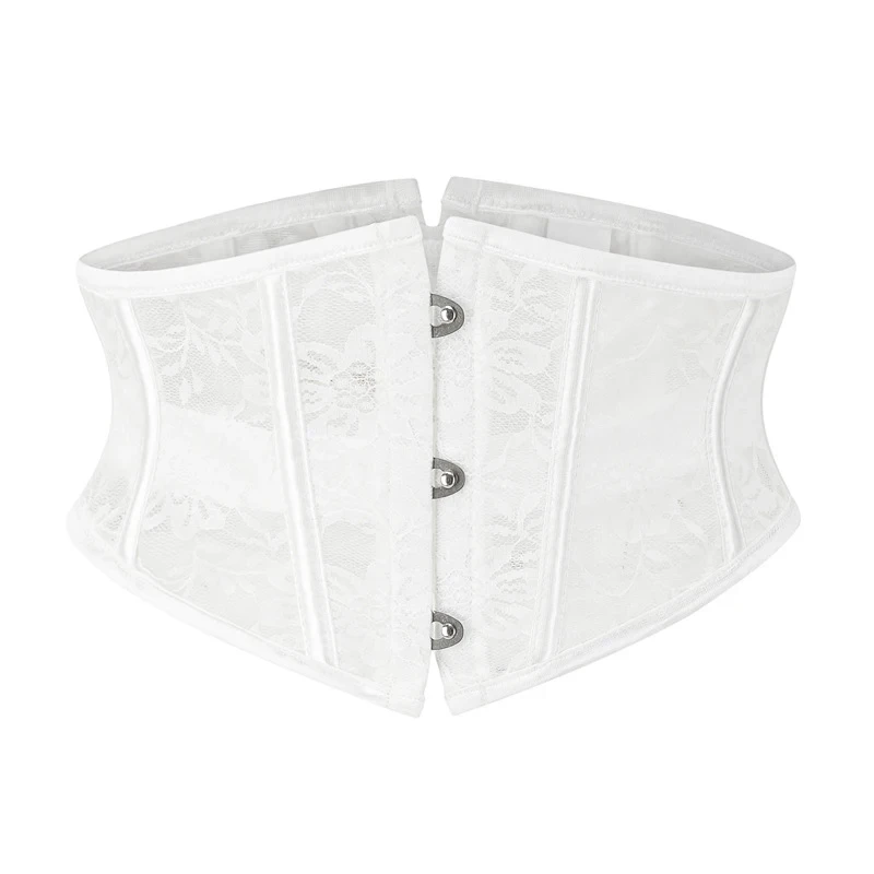 Women Waist Trainer Corsets Slimming Shaper Belt Short Torso Satin Underbust Corset Sexy Lace Up Bustiers & Corsets