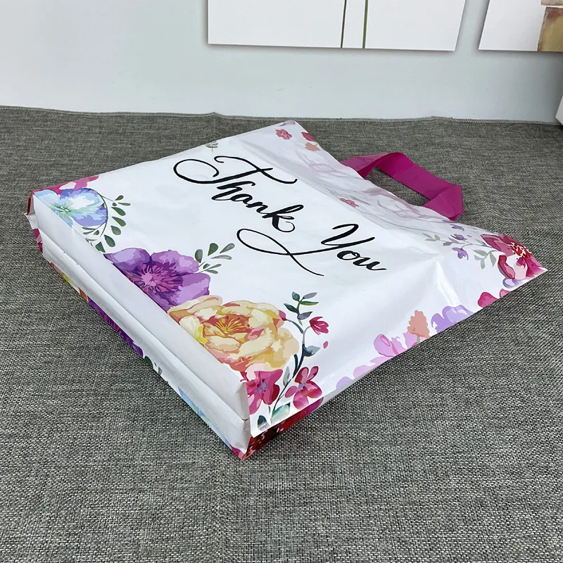 Spot Wholesale Thank You for Carrying Plastic Bags Fashion Clothing Store Shopping Thickened Gift