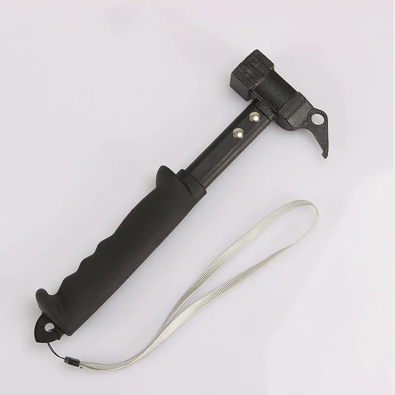 Outdoor Hiking Camping Aluminum Multi-Function Tent Hammer Stake Remove Mallet