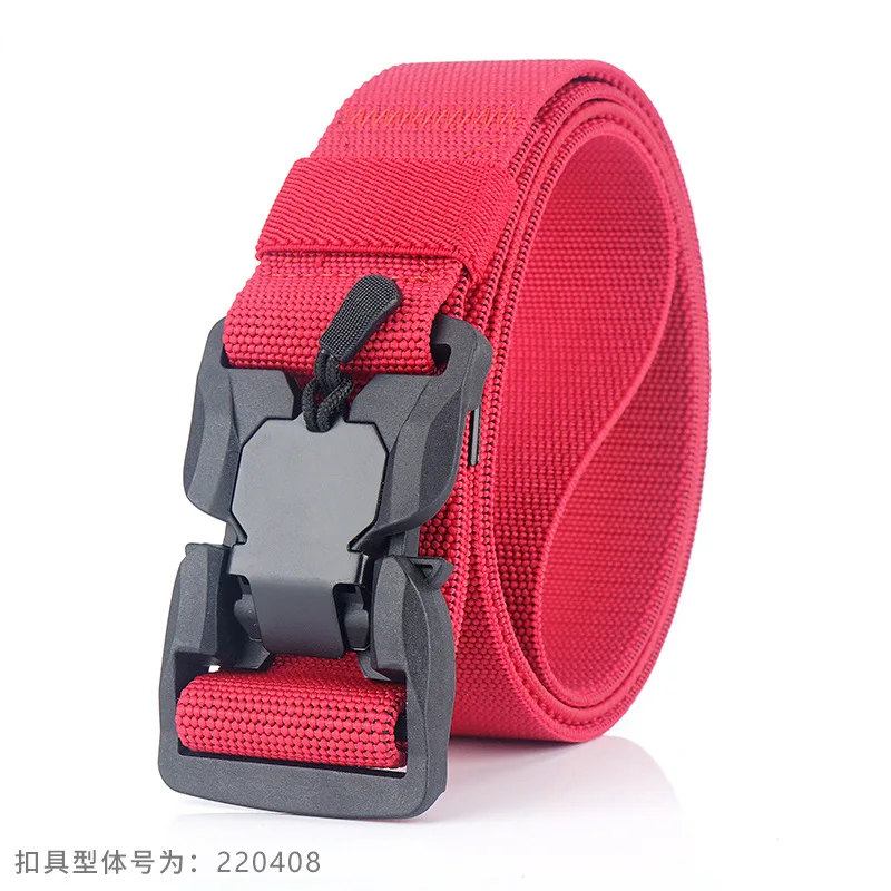 New magnetic buckle tactical belt nylon belt outdoor nylon belt manufacturer wholesale can customize logo