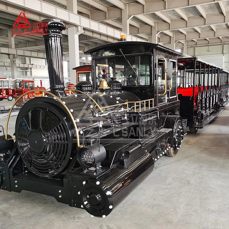 Low Price 58 Seats Electric Diesel Adult Tourist Dotto Sightseeing Train For Sale