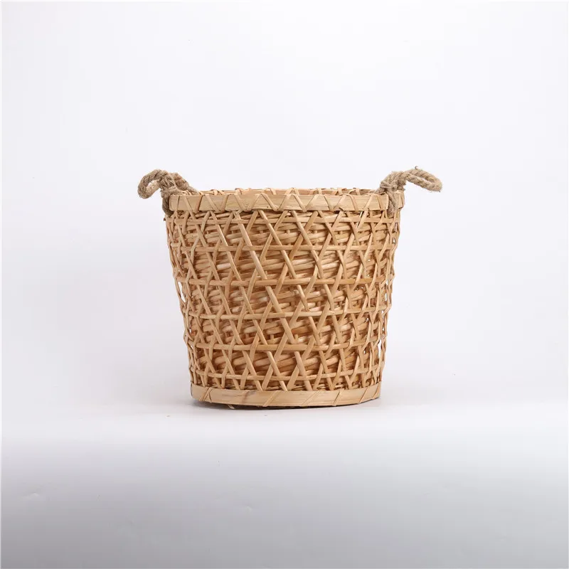 
Nordic style wicker basket hand woven storage basket wall basket for home decoration 