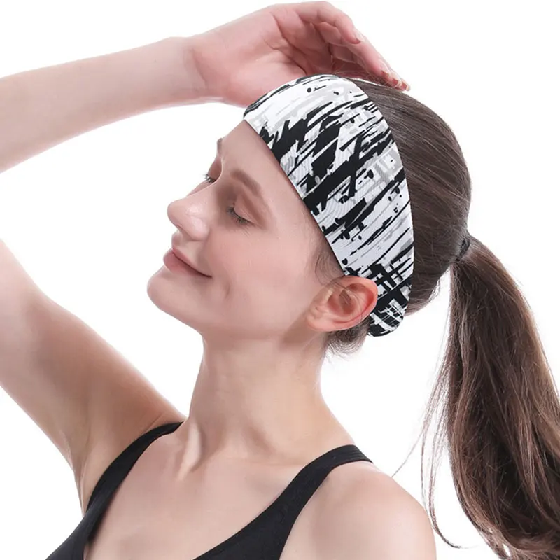 manufacturer winter men women girls karate tennis wide workout bandana hair sweatband headband with logo