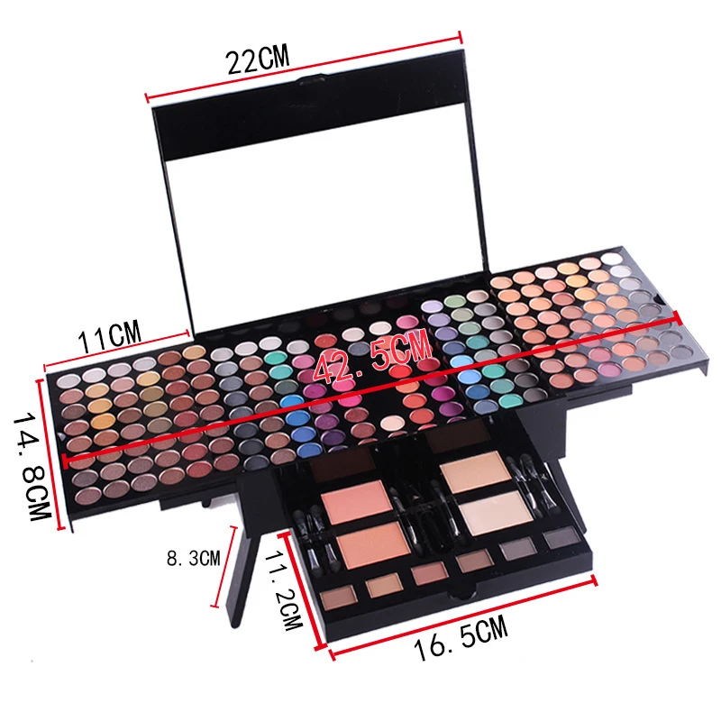 MISS ROSE 180 Colors Eyeshadow Palette Cosmetic Fashion Women Makeup Case Full Make up Eye Shadow Palette Maquillage