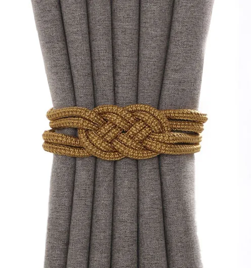 1Pc Magnetic Curtain Tieback High Quality Holder Hook Buckle Clip Polyester Decorative Home Accessories