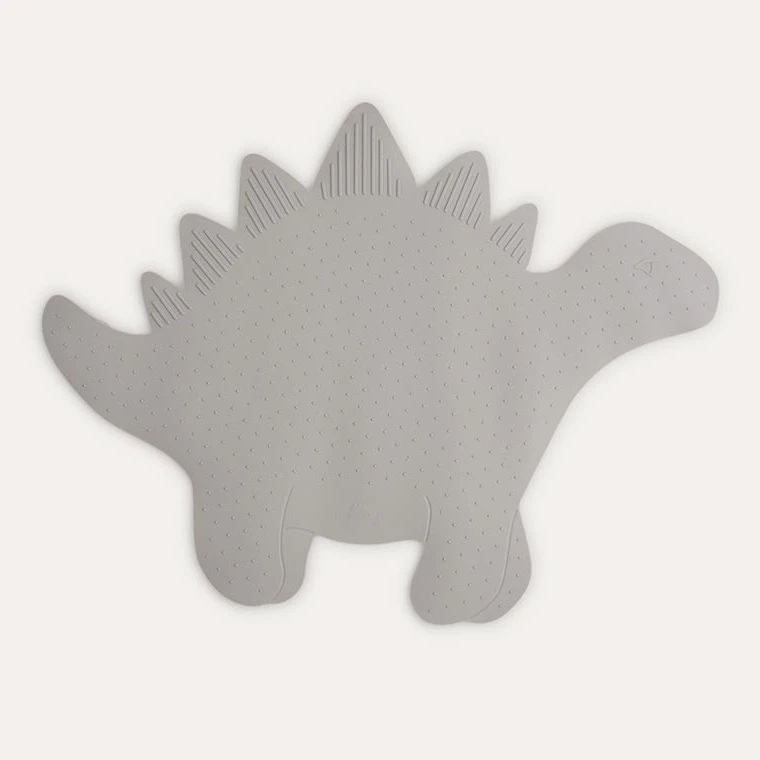 New 2023 Non Slip Dinosaur Silicone Mats with Suction Cups, Custom Dino Silicone Bathroom Mat For Toddles