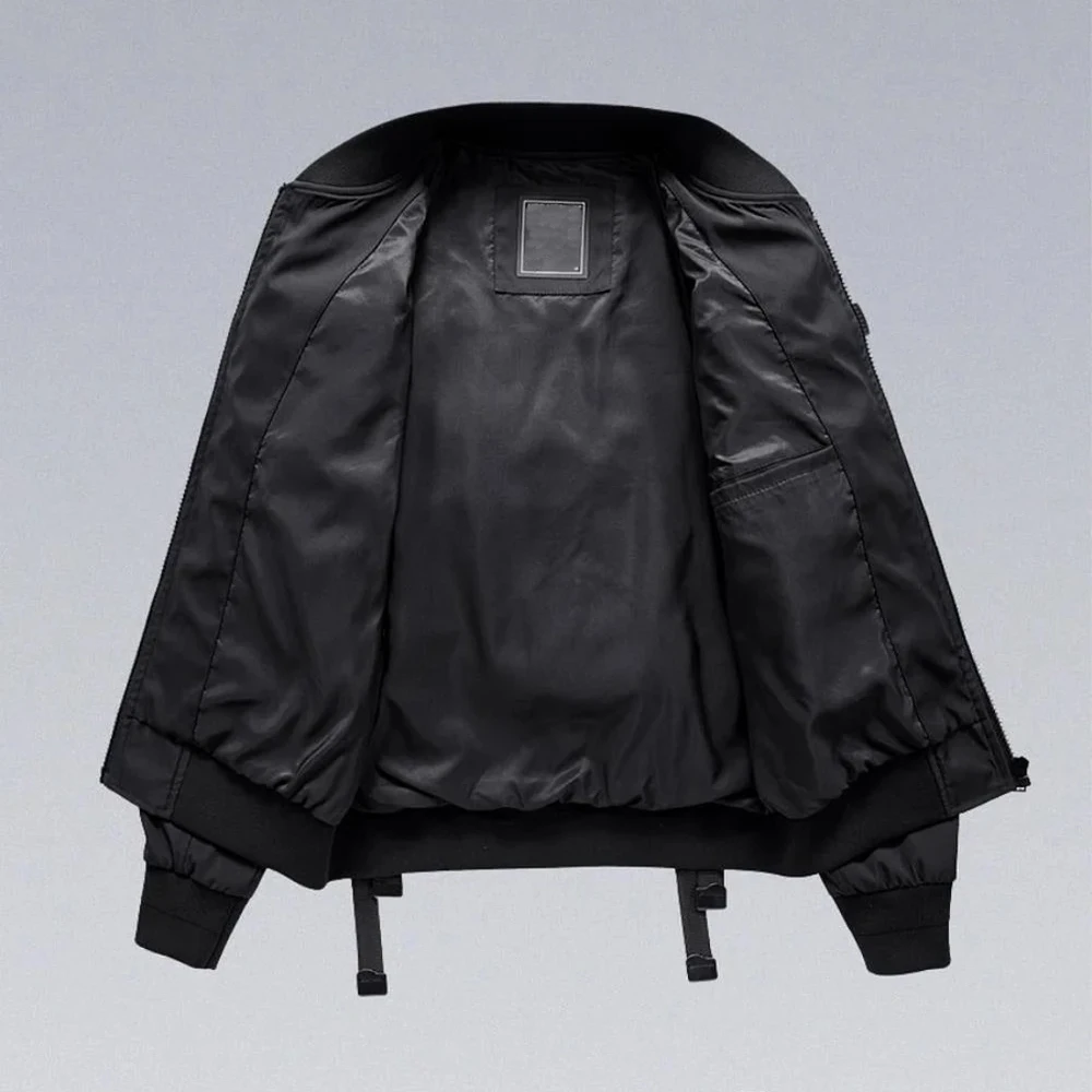 Men do combat wear cargo bomber jackets many large pockets stand collar short tops Light outdoor jackets