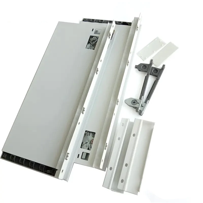 Cold Rolled Steel Under Mount Rail Soft Close Box Drawer System for Kitchen Hardware
