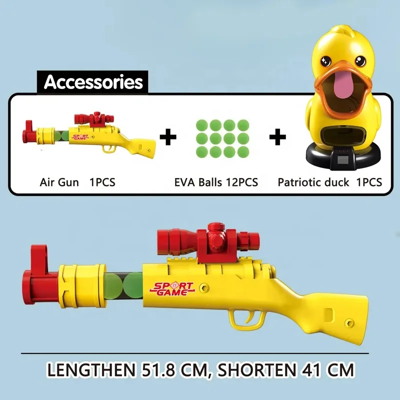 Target Shooting Scoring Game Shooting Duck Target Toys Soft Air Toy Gun Indoor Outdoor Play Toys Gun Airsoft