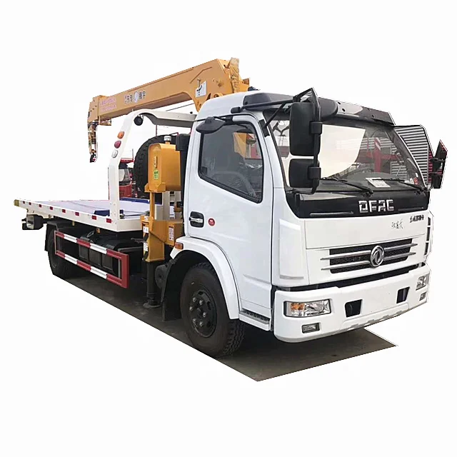 Dongfeng Duolika 5 тонн бортовые эвакуатор кран-манипулятор для продажи