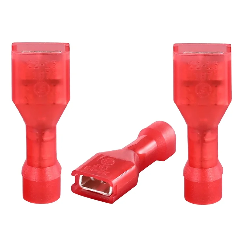 FDFN/MDFN1.25-250/187/110 Plug male/female connector terminal nylon fully insulated   spring terminal