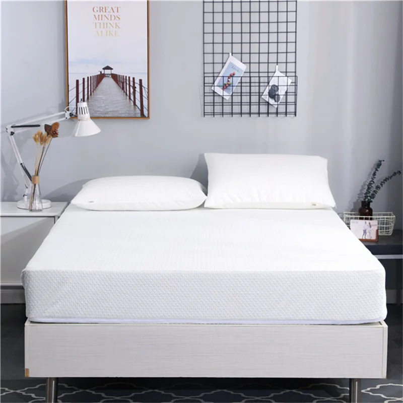 Высококачественный 100% водонепроницаемый чехол для матраса, гипоаллергенный дышащий бесшумный чехол для матраса, мягкий хлопковый махровый чехол для кровати