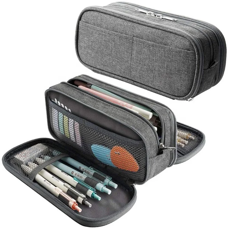 Factory Wholesale Large Capacity Large-Capacity Case With Handle Pencil Bag