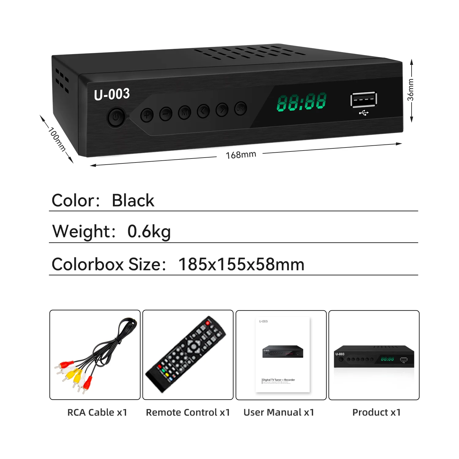 Mexico ATSC Receiver digital tv decoder Free to air channels atsc tv decoder 1080p full hd demodulator