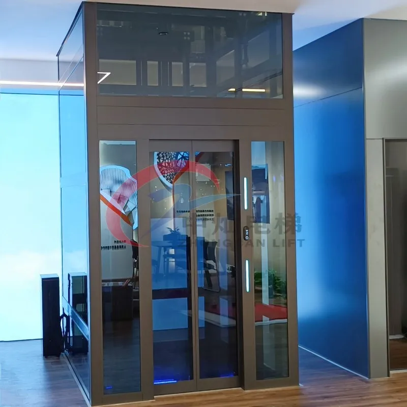 Traction Drive electric  Custom Design Villa House Lift Passenger Lift Home residential elevator 2-6 people